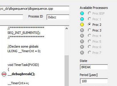 Debugger for Windows Real-Time Extension