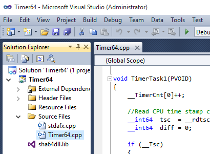 Development Environment for Real-Time Extension under Windows